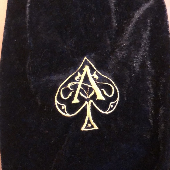Ace of spades Champaign black velvet dust bag - Picture 2 of 2